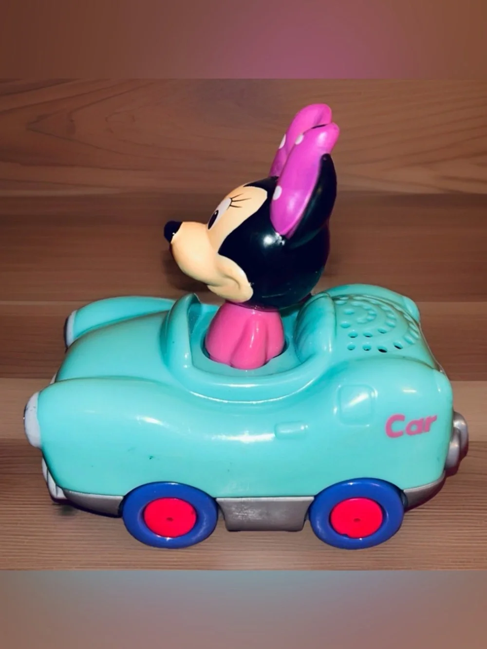 VTech Go! Go! Smart Wheels Disney Minnie Mouse Car Lights Music Sounds WORKS